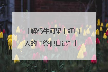 解码牛河梁｜红山人的“祭祀日记”