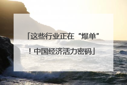这些行业正在“爆单”！中国经济活力密码