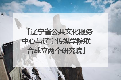 辽宁省公共文化服务中心与辽宁传媒学院联合成立两个研究院