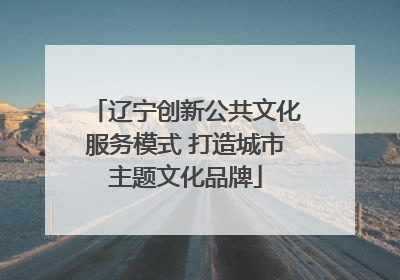 辽宁创新公共文化服务模式 打造城市主题文化品牌