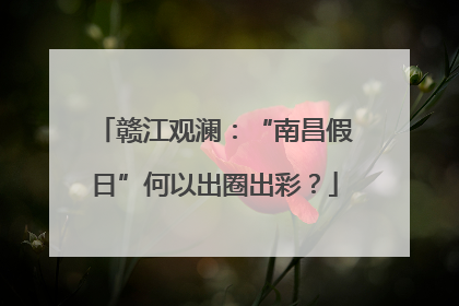 赣江观澜：“南昌假日”何以出圈出彩？