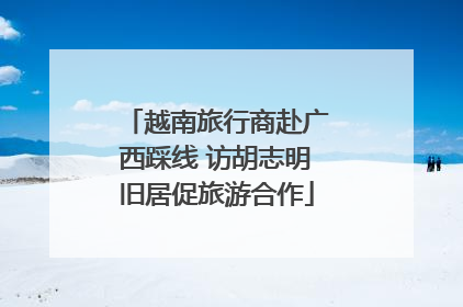 越南旅行商赴广西踩线 访胡志明旧居促旅游合作