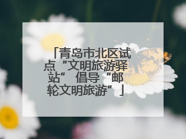 青岛市北区试点“文明旅游驿站” 倡导“邮轮文明旅游”