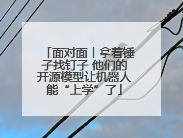 面对面丨拿着锤子找钉子 他们的开源模型让机器人能“上学”了
