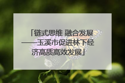 链式思维 融合发展——玉溪市促进林下经济高质高效发展