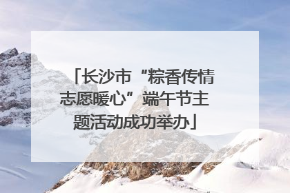 长沙市“粽香传情志愿暖心”端午节主题活动成功举办