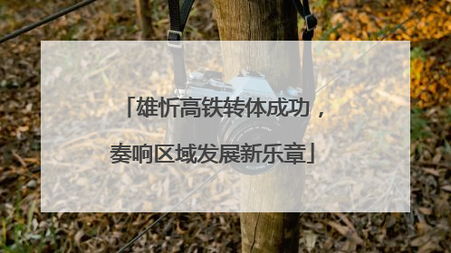 雄忻高铁转体成功，奏响区域发展新乐章