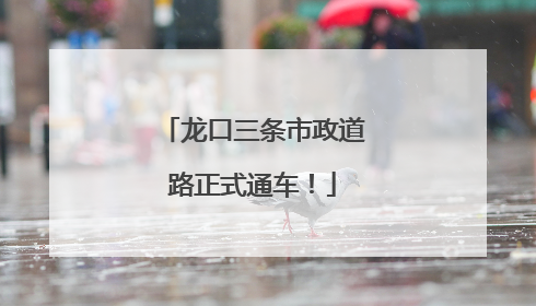 龙口三条市政道路正式通车！
