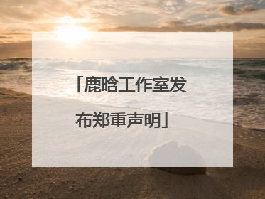 鹿晗工作室发布郑重声明