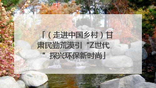 （走进中国乡村）甘肃民勤荒漠引“Z世代”探兴环保新时尚