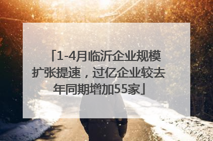 1-4月临沂企业规模扩张提速，过亿企业较去年同期增加55家