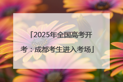 2025年全国高考开考：成都考生进入考场