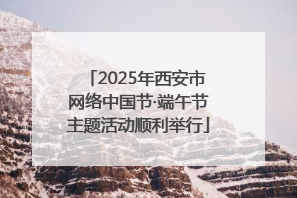 2025年西安市网络中国节·端午节主题活动顺利举行