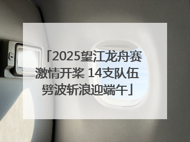 2025望江龙舟赛激情开桨 14支队伍劈波斩浪迎端午