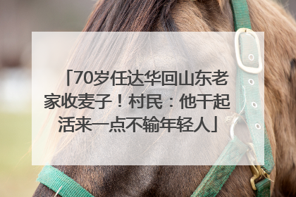 70岁任达华回山东老家收麦子！村民：他干起活来一点不输年轻人