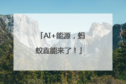 AI+能源，蚂蚁鑫能来了！